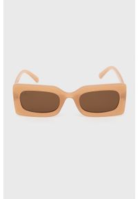 Jeepers Peepers okulary przeciwsłoneczne kolor pomarańczowy. Kształt: prostokątne. Kolor: pomarańczowy