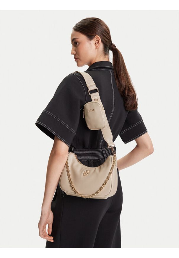 Liu Jo Torebka S Hobo AF5180 E0077 Beżowy. Kolor: beżowy. Materiał: skórzane