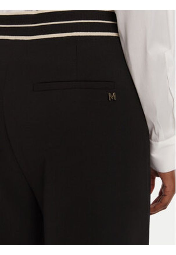 LOLA CASADEMUNT Spodnie materiałowe MF2514019 Czarny Straight Fit. Kolor: czarny. Materiał: syntetyk