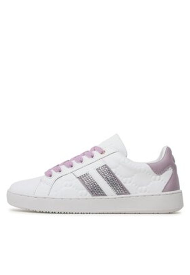 TwinSet - TWINSET Sneakersy 232TCP180 Biały. Kolor: biały. Materiał: skóra