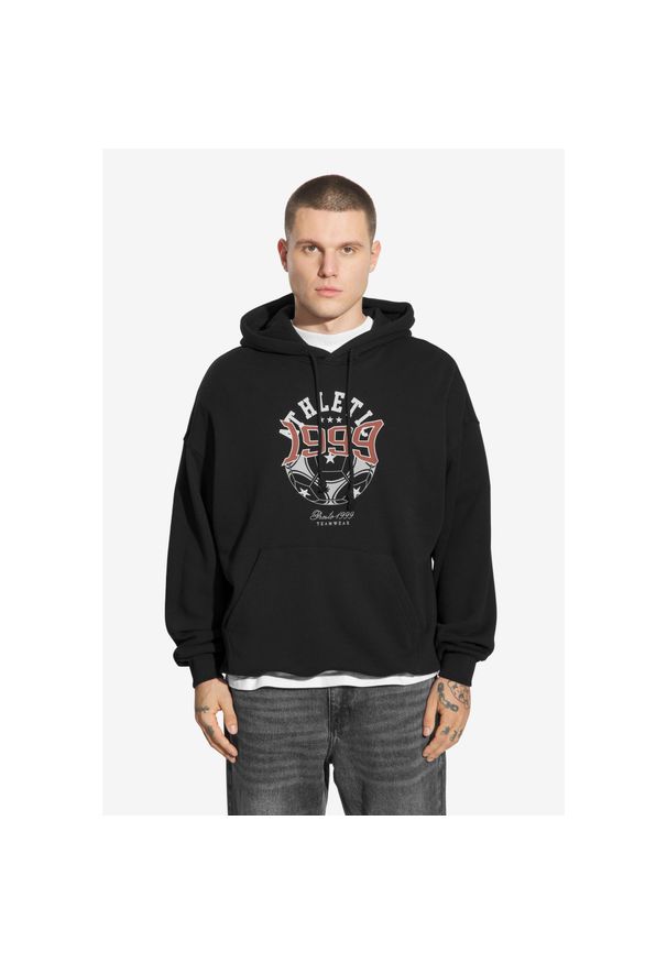 Bluza sportowa męska Prosto Athletic z kapturem. Typ kołnierza: kaptur. Kolor: czarny