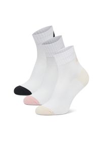 DC Zestaw 3 par niskich skarpet damskich AS_DC_03Z_SS25 (3-PACK) Biały. Kolor: biały. Materiał: materiał, bawełna