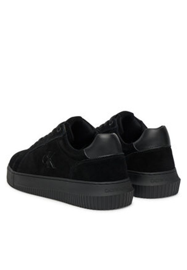 Calvin Klein Jeans Sneakersy Chunky Cupsole Su YM0YM01299 Czarny. Kolor: czarny. Materiał: skóra, zamsz