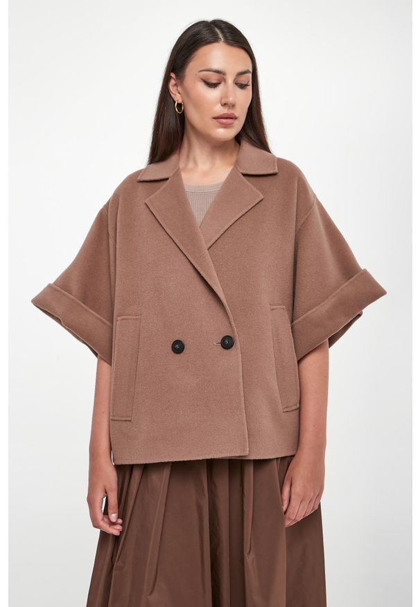 Weekend Max Mara - Płaszcz damski krótki wełniany Pera WEEKEND MAX MARA. Materiał: wełna. Długość: krótkie