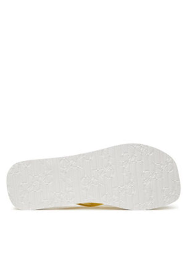 Calvin Klein Jeans Japonki Thong+ Tpu Metallic YW0YW01720 Żółty. Kolor: żółty