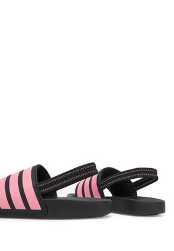 Adidas - adidas Sandały adilette Estrap JR5330 Czarny. Kolor: czarny. Materiał: syntetyk