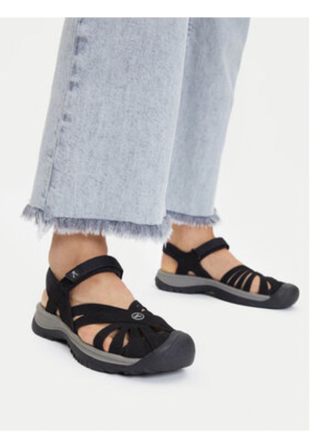 keen - Keen Sandały Rose Sandal 1008783 Czarny. Kolor: czarny. Materiał: nubuk, skóra