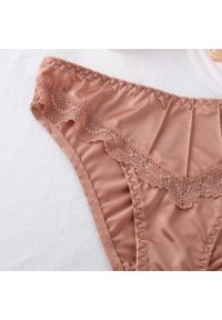 Intica - Figi damskie z koronką eleganckie i wygodne Shakuntala. Kolor: czarny. Materiał: koronka. Wzór: koronka #5