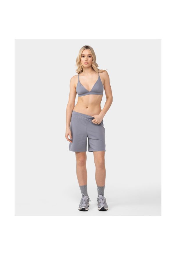 Spodenki dresowe Carpatree Cozy Leisure szare. Kolor: szary. Materiał: dresówka. Sport: fitness
