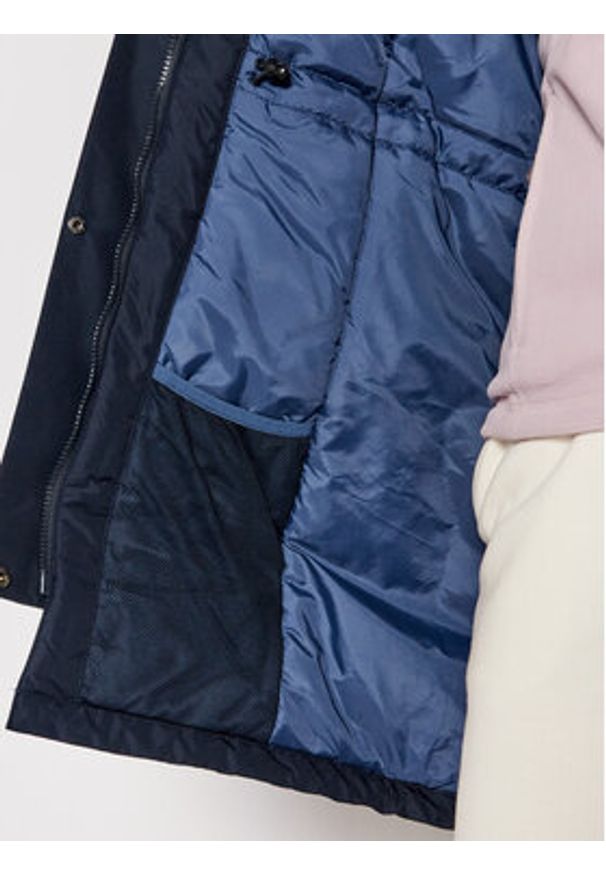 Helly Hansen Parka Mayen 53303 Granatowy Regular Fit. Kolor: niebieski. Materiał: syntetyk