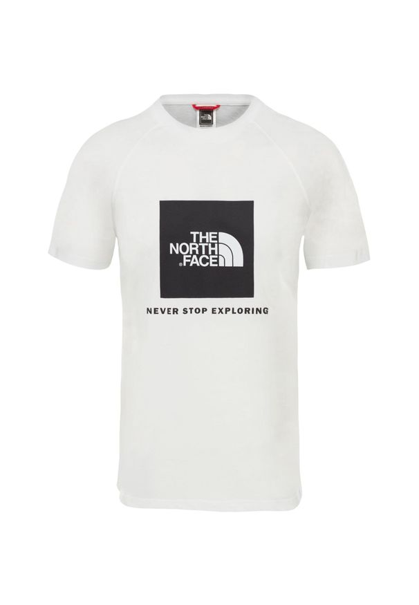 Koszulka T-Shirt The North Face Raglan Redbox T93BQOFN4. Kolor: biały. Długość rękawa: raglanowy rękaw