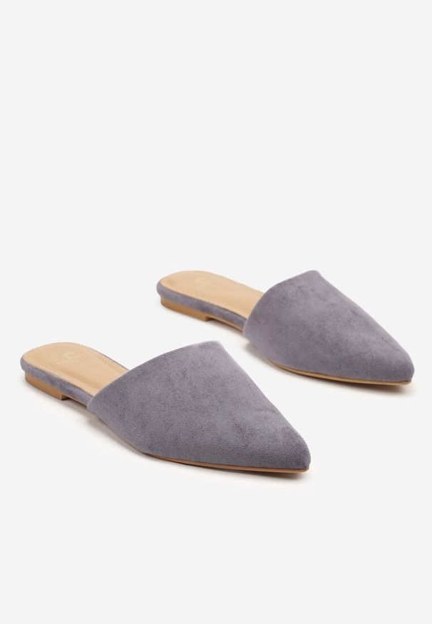 Renee - Niebieskie Klapki Typu Mule Arivelo. Okazja: na co dzień. Kolor: niebieski. Materiał: jeans. Sezon: lato. Styl: elegancki, casual