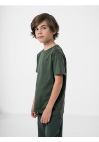 4f - T-shirt chłopięcy (122-164). Kolor: oliwkowy, brązowy, wielokolorowy. Materiał: materiał, bawełna #1