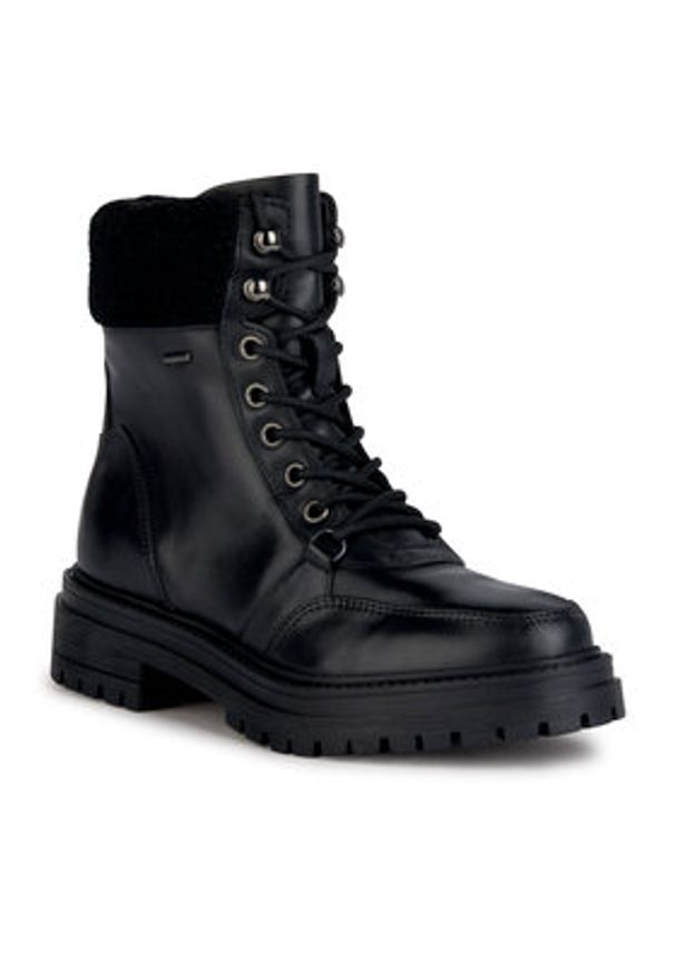 Geox Botki D Iridea B Abx D36D0A 043BH C9999 Czarny. Kolor: czarny. Materiał: skóra