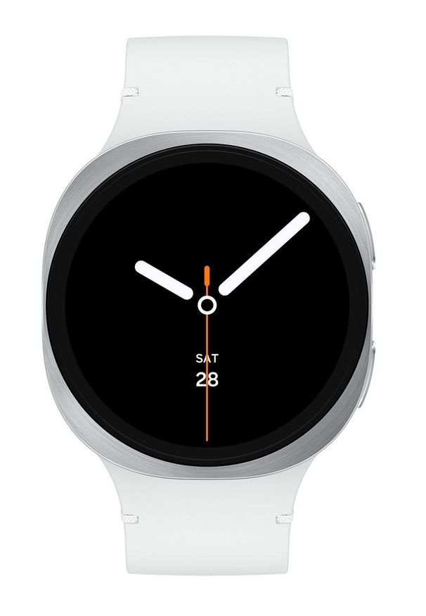 SAMSUNG - Samsung Galaxy Watch 8 LTE 44mm Srebrny (L335). Kolor: srebrny