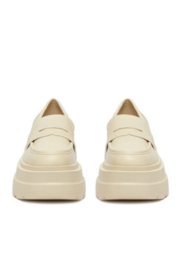 DeeZee Loafersy ST0242613-1 Beżowy. Kolor: beżowy. Materiał: skóra