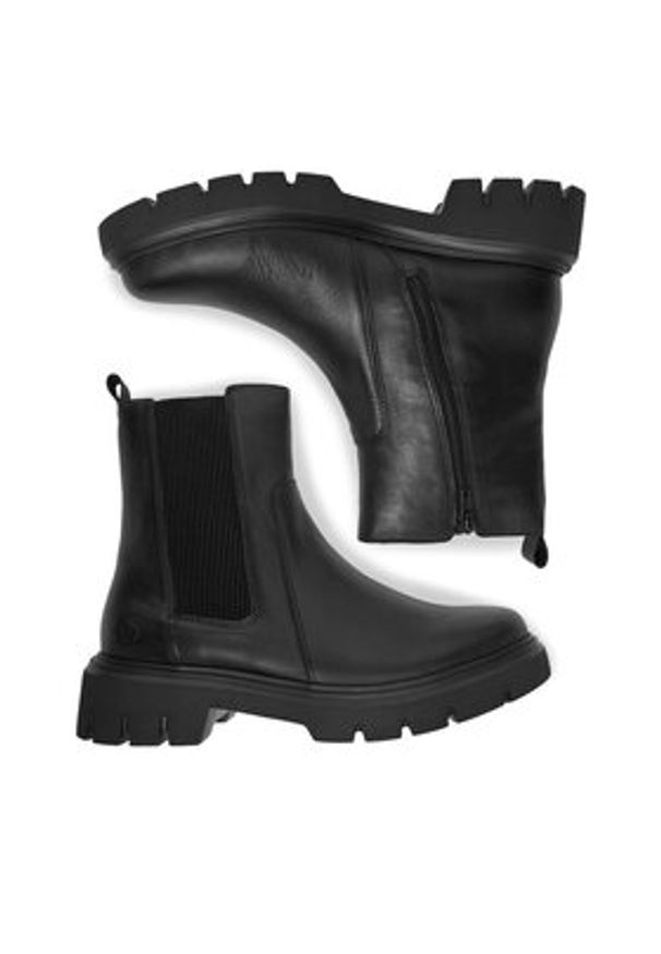 Remonte Botki CEO-D1W81-00 Czarny. Kolor: czarny. Materiał: skóra