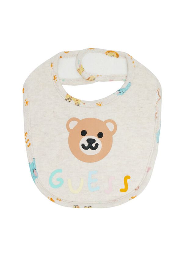 Guess Komplet śliniaków H4YZ10 KAE10 Beżowy. Kolor: beżowy. Materiał: syntetyk, bawełna