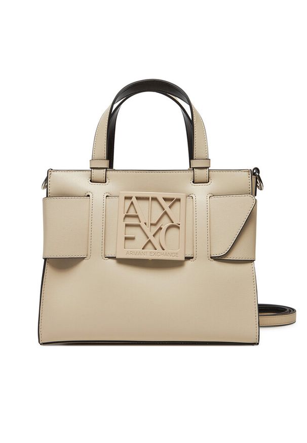 Torebka Armani Exchange. Kolor: beżowy