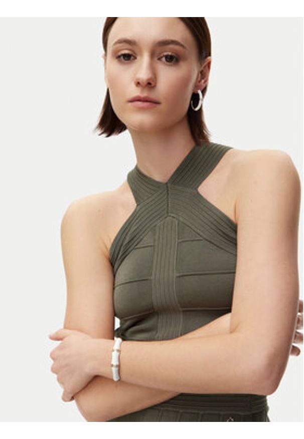 Guess Bransoletka JUBB05 157JW Biały. Materiał: metalowe. Kolor: biały