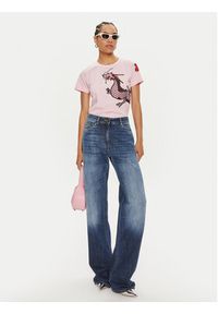 Pinko T-Shirt Quentin 100535 A1QT Różowy Regular Fit. Kolor: różowy. Materiał: bawełna #3