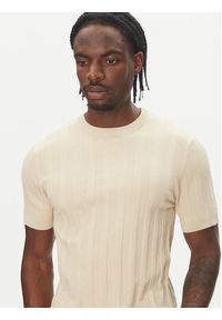 Lindbergh Sweter 30-804064 Beżowy Relaxed Fit. Kolor: beżowy. Materiał: syntetyk #5