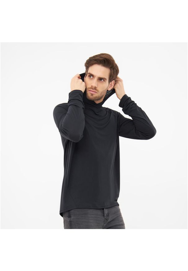 Viking - Longsleeve z kapturem męski VIKING Canby Bamboo. Typ kołnierza: kaptur. Kolor: niebieski. Długość rękawa: długi rękaw. Sport: turystyka piesza
