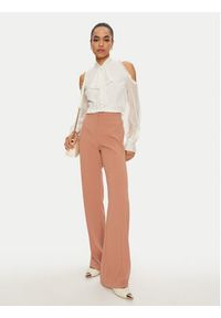 Pinko - PINKO Spodnie materiałowe Hulka 100054 7624 Brązowy Regular Fit. Kolor: brązowy. Materiał: syntetyk #5