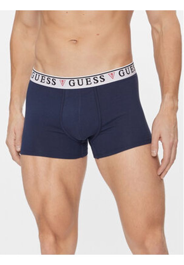 Guess Komplet 3 par bokserek Brian U97G01 KCD31 Kolorowy. Materiał: bawełna. Wzór: kolorowy