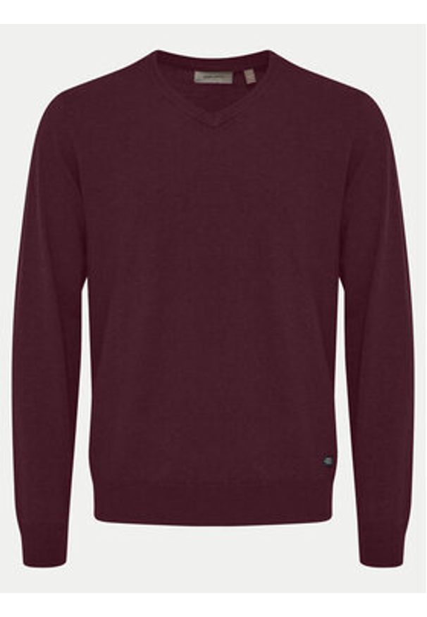 Blend Sweter 20717955 Bordowy Regular Fit. Kolor: czerwony. Materiał: syntetyk