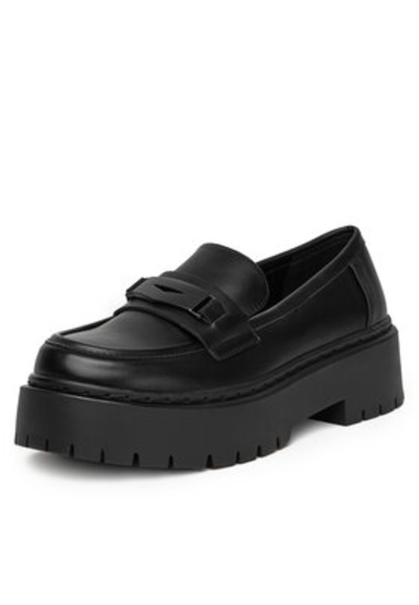 DeeZee Loafersy 13123D-3 Czarny. Kolor: czarny. Materiał: materiał, syntetyk
