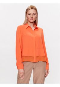 DKNY Koszula P3BMAO24 Pomarańczowy Regular Fit. Kolor: pomarańczowy. Materiał: syntetyk