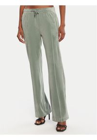 Juicy Couture Spodnie dresowe Tina JCAPW045 Zielony Regular Fit. Kolor: zielony. Materiał: syntetyk