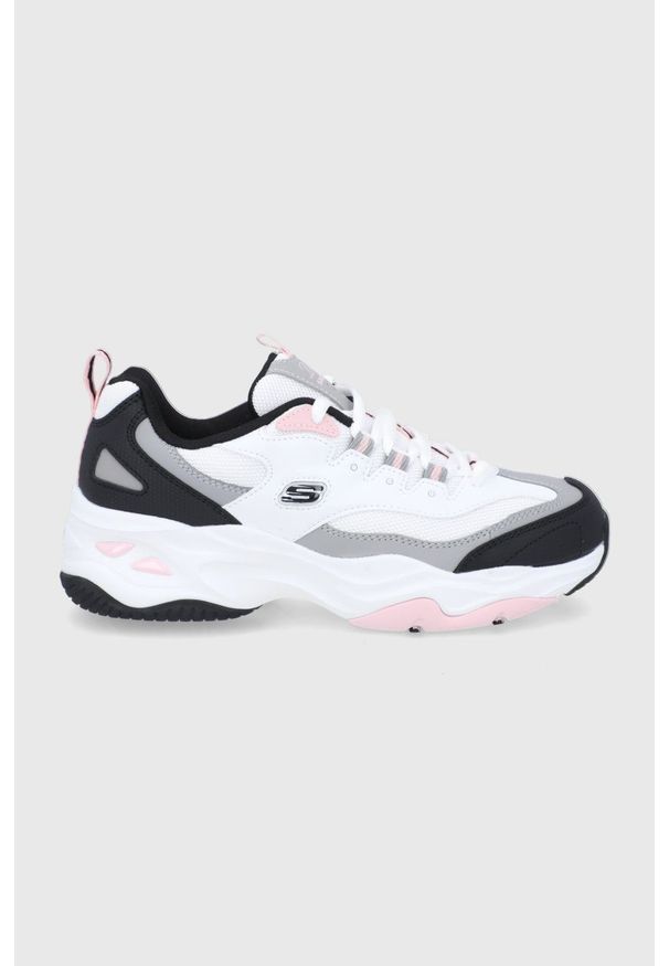 skechers - Skechers - Buty. Nosek buta: okrągły. Zapięcie: sznurówki. Kolor: szary. Materiał: guma. Obcas: na platformie