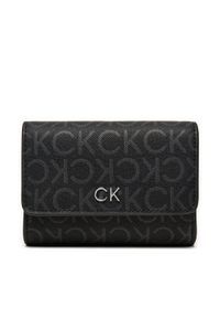 Calvin Klein Mały Portfel Damski Ck Daily Sm K60K612684 Czarny. Kolor: czarny. Materiał: skóra