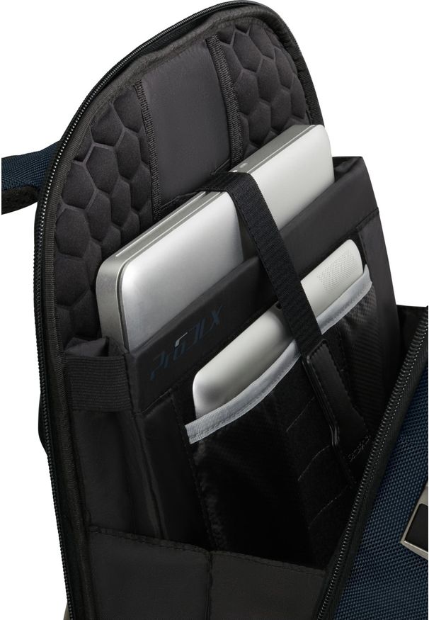 Plecak Samsonite 147140 1090 15.6'' PRO-DLX 6 niebieski. Kolor: niebieski. Materiał: materiał, skóra. Wzór: kolorowy. Styl: biznesowy, elegancki