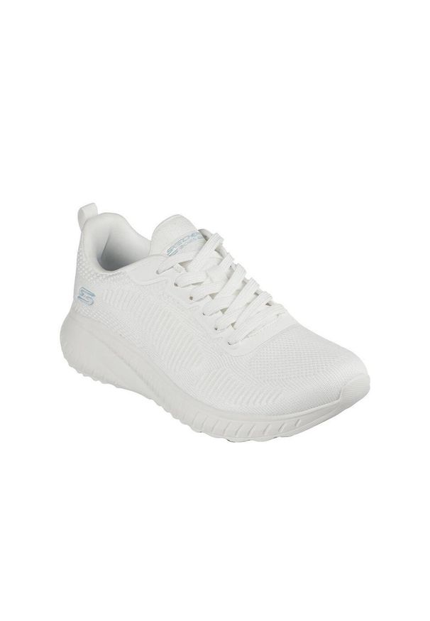 skechers - Buty na co dzień damskie SKECHERS BOBS SQUAD CHAOS - FACE OFF lekkie. Okazja: na co dzień. Kolor: biały, wielokolorowy, niebieski