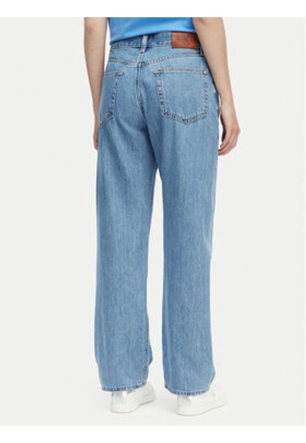 Calvin Klein Jeans Jeansy LV047G799G Niebieski Straight Fit. Kolor: niebieski