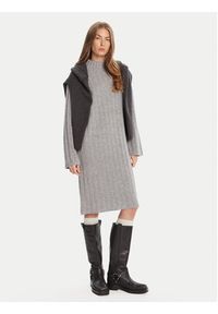 Barbour Sukienka dzianinowa Sophia LDR0939GY71 Szary Regular Fit. Kolor: szary. Materiał: bawełna #3