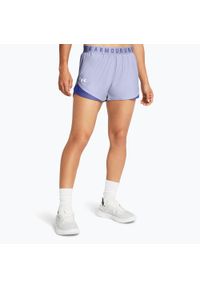 Spodenki Under Armour HG Armour Long Shorts. Kolor: fioletowy. Sport: fitness #1