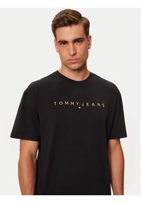 Tommy Jeans T-Shirt DM0DM19694 Czarny Regular Fit. Kolor: czarny. Materiał: bawełna #5