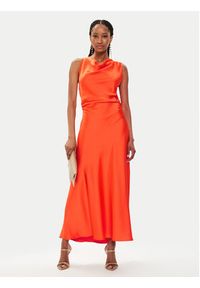 Imperial Sukienka koktajlowa AEQJHBA Pomarańczowy Slim Fit. Kolor: pomarańczowy. Materiał: syntetyk. Styl: wizytowy #5