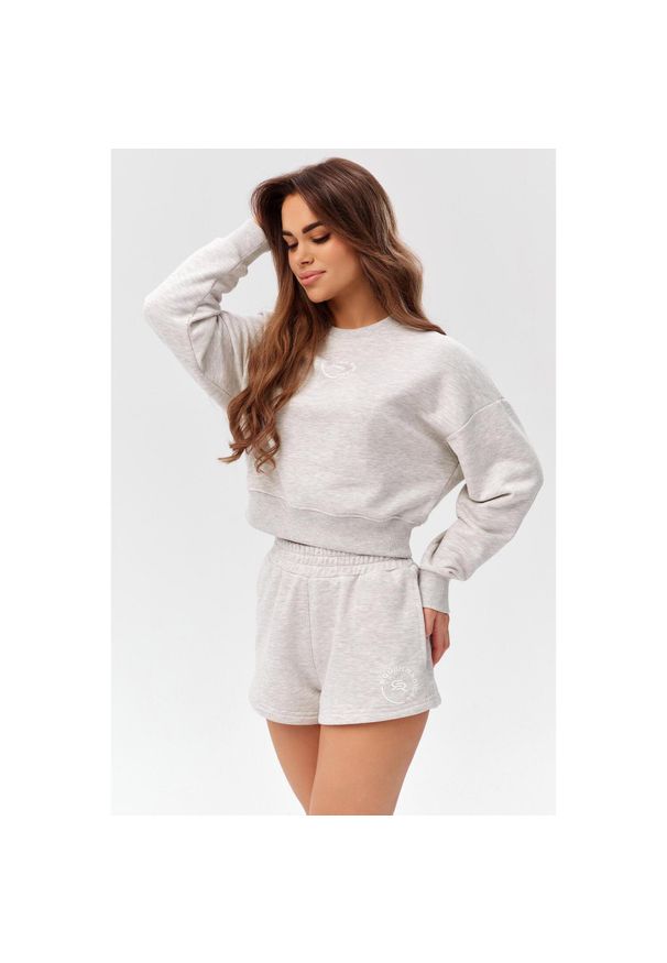 ROUGH RADICAL - Damska bluza sportowa Rough Radical Active Crop Top. Kolor: szary. Sport: fitness