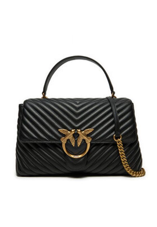 Pinko Torebka Love Lady Puff Big Cl PE 23 PLTT 100042 A0GK Czarny. Kolor: czarny. Materiał: skórzane