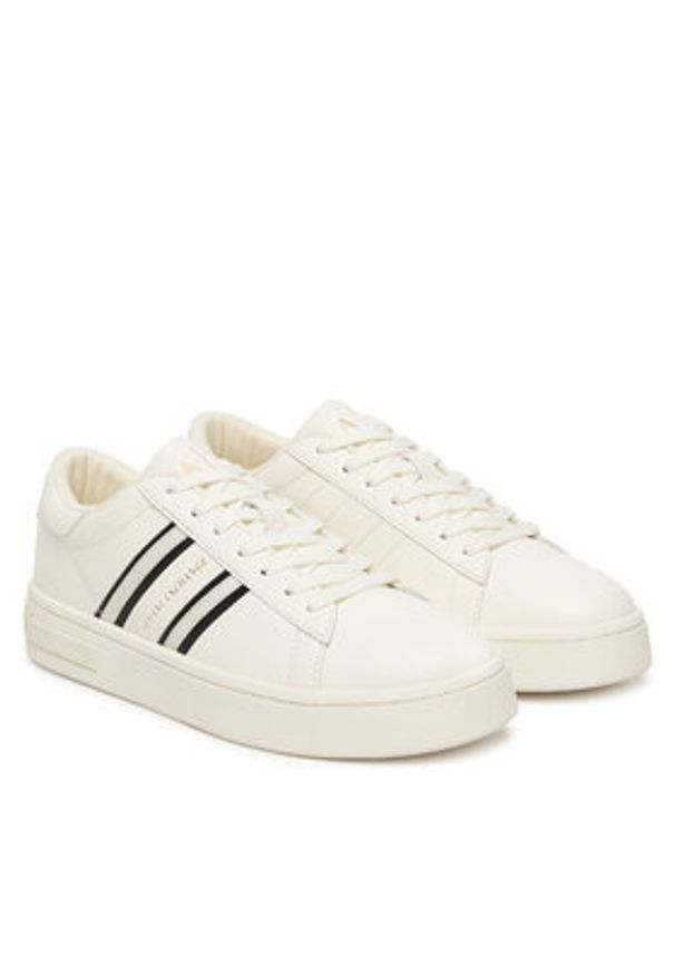 Armani Exchange Sneakersy XW002231 AF21421 M0017 Biały. Kolor: biały. Materiał: skóra