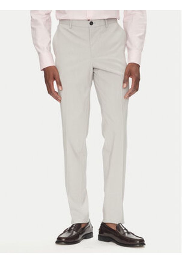Lindbergh Garnitur 30-61040 Szary Slim Fit. Kolor: szary. Materiał: wiskoza