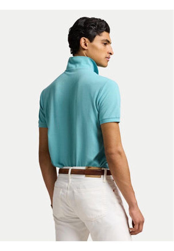 Polo Ralph Lauren Polo 710536856439 Zielony Slim Fit. Typ kołnierza: polo. Kolor: zielony. Materiał: bawełna