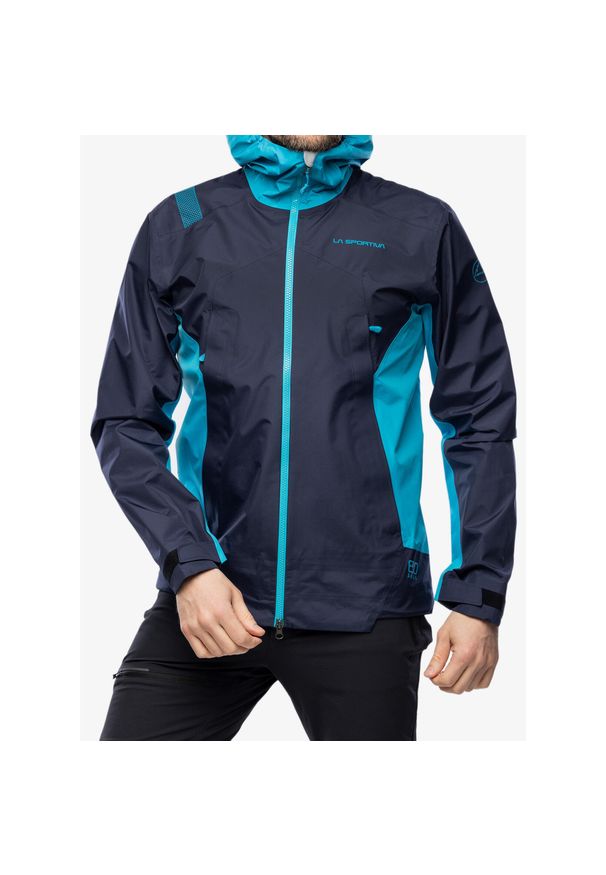 LA SPORTIVA - Kurtka z membraną męska La Sportiva Discover Shell Jacket. Kolor: niebieski