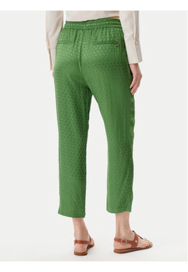 LOLA CASADEMUNT Spodnie materiałowe MS2514007 Zielony Regular Fit. Kolor: zielony. Materiał: wiskoza