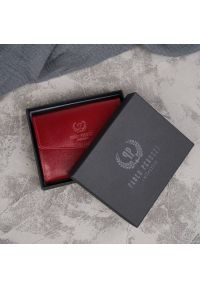 Portfel skórzany czerwony PAOLO PERUZZI T-34-RD. Kolor: czerwony. Materiał: skóra #1